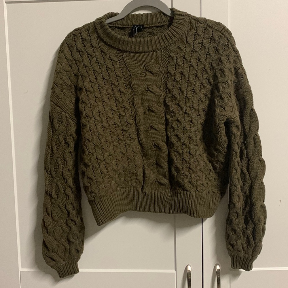 Dark green sweater